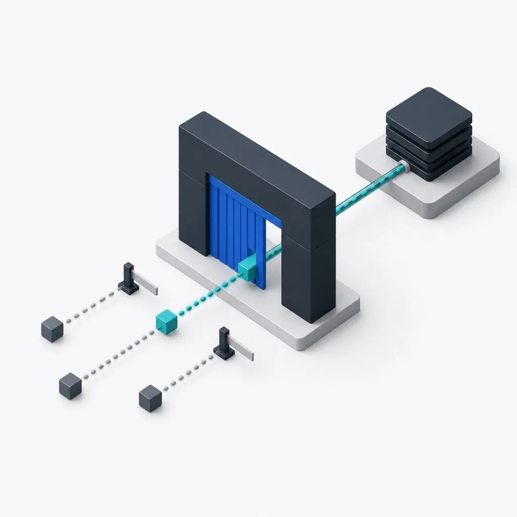 Gateway APIM filtrant les requêtes avant le listener